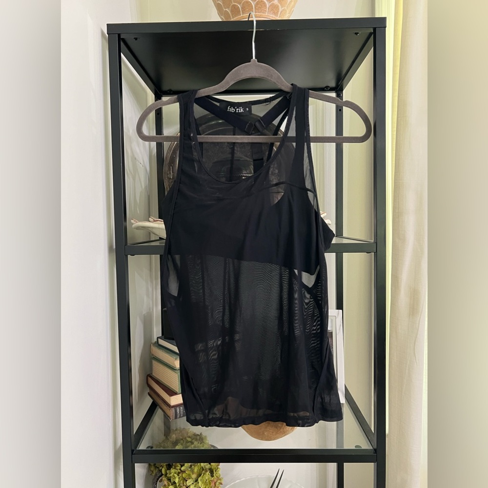 Fabrik black tank top